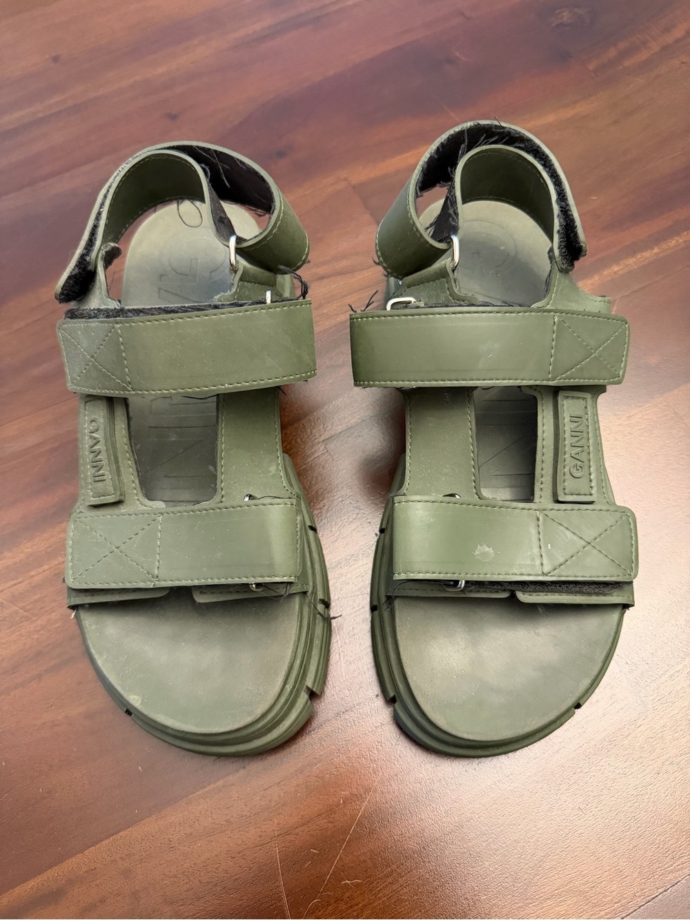 GANNI Recycled Rubber Sandals Kalamata - Picture 5 of 8